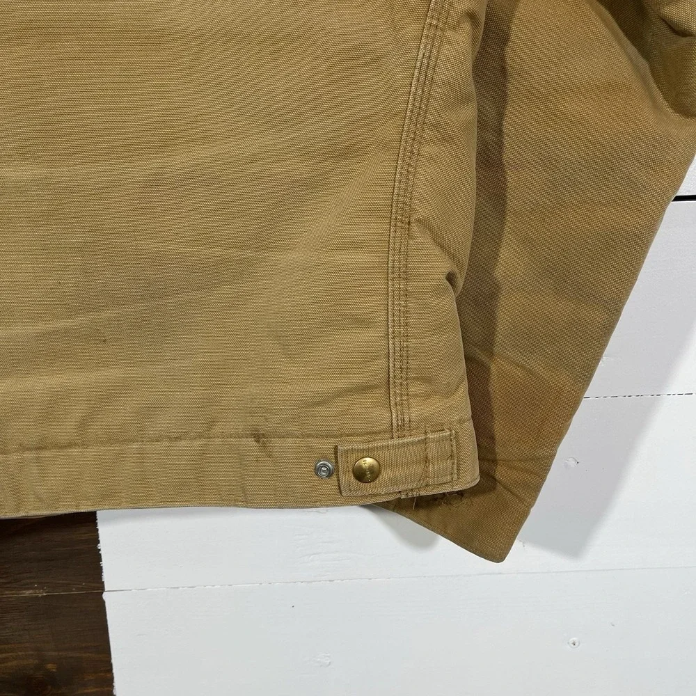 Vtg Carhartt 6BLJ Detroit Workwear Jacket Brown Size 44 Duck Canvas USA